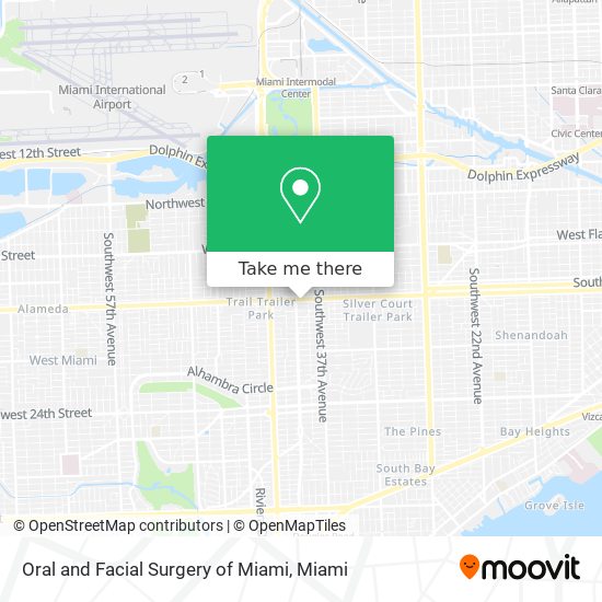 Oral and Facial Surgery of Miami map