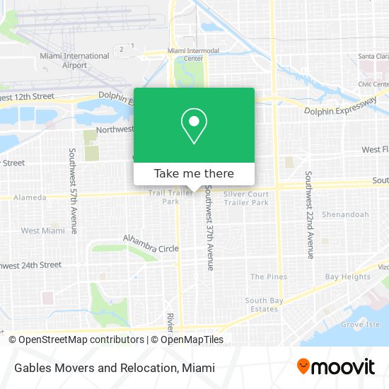 Mapa de Gables Movers and Relocation