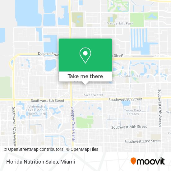 Mapa de Florida Nutrition Sales