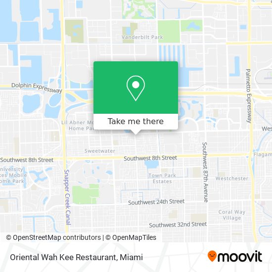 Mapa de Oriental Wah Kee Restaurant