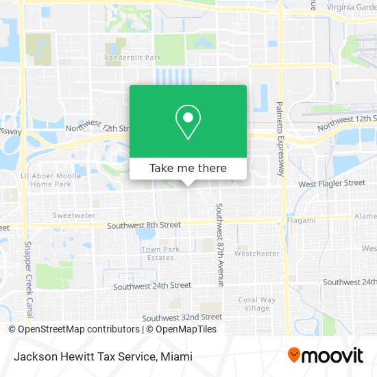 Jackson Hewitt Tax Service map