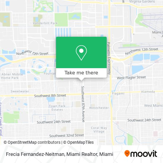 Frecia Fernandez-Neitman, Miami Realtor map