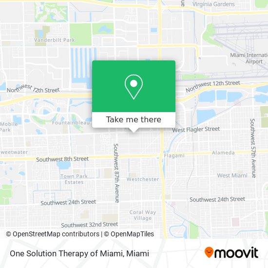 One Solution Therapy of Miami map