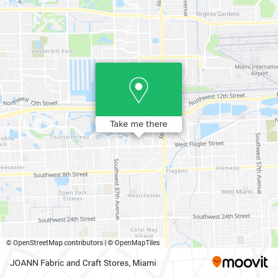 Mapa de JOANN Fabric and Craft Stores