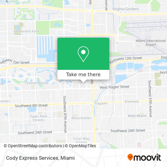 Mapa de Cody Express Services