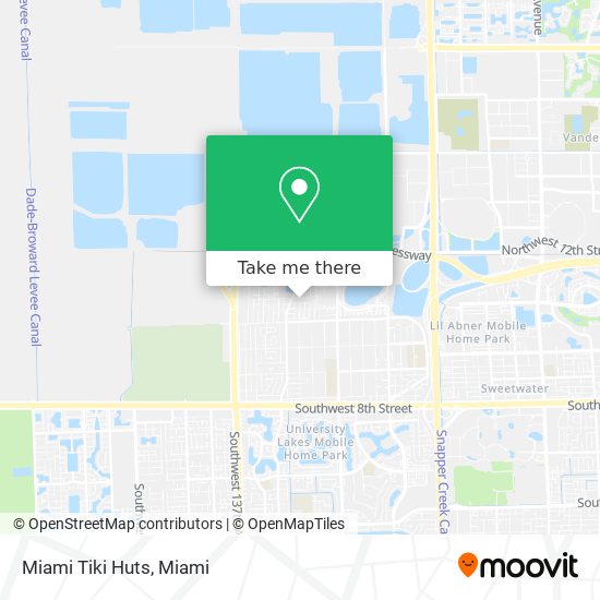 Miami Tiki Huts map