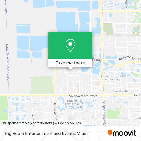 Big Room Entertainment and Events map