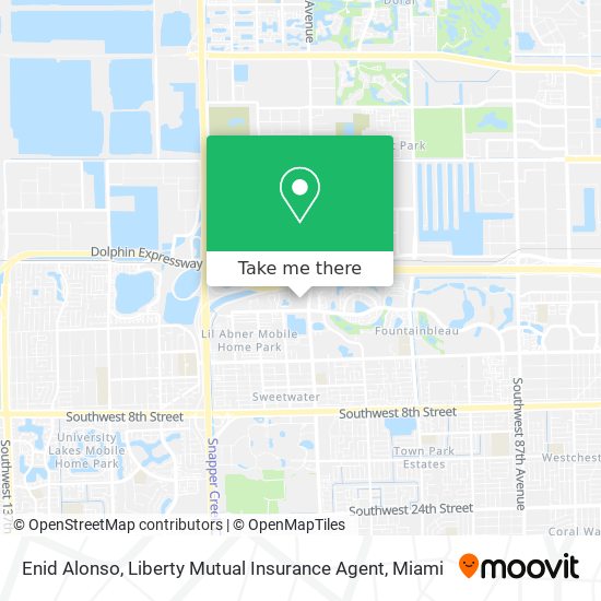 Enid Alonso, Liberty Mutual Insurance Agent map