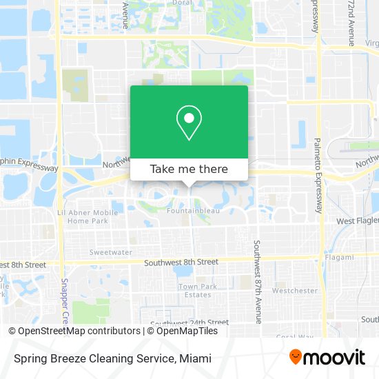 Spring Breeze Cleaning Service map