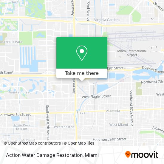 Action Water Damage Restoration map