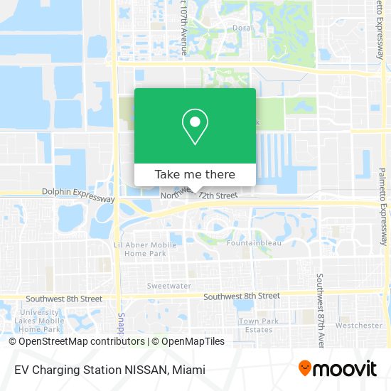 EV Charging Station NISSAN map