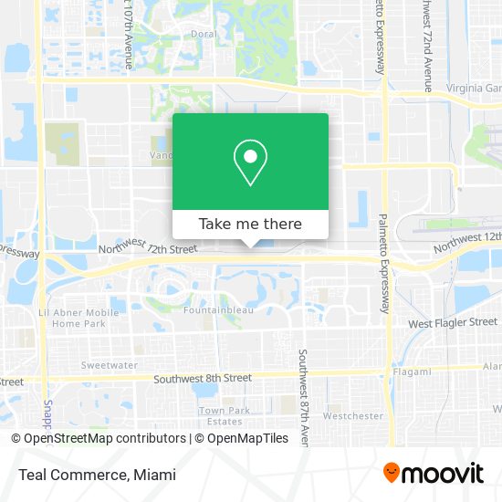 Teal Commerce map