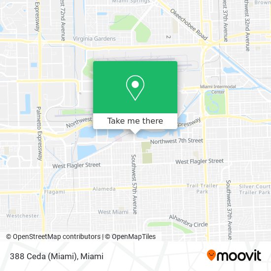 388 Ceda (Miami) map