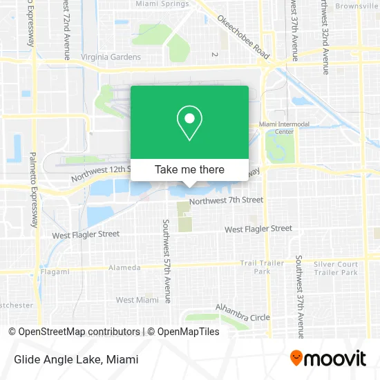 Glide Angle Lake map