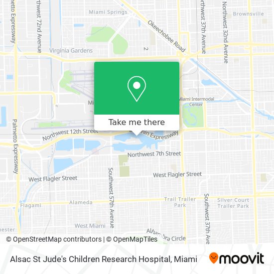 Mapa de Alsac St Jude's Children Research Hospital