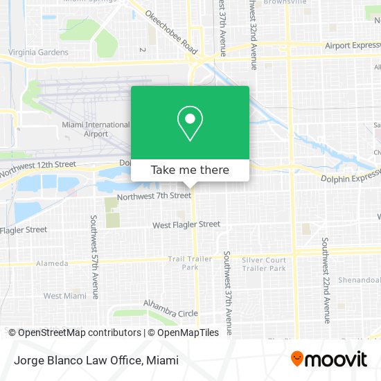 Mapa de Jorge Blanco Law Office