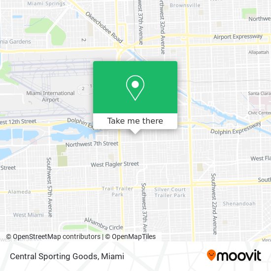 Central Sporting Goods map