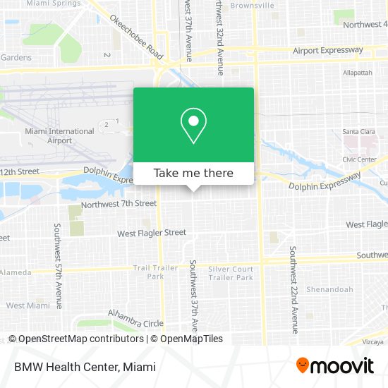 BMW Health Center map