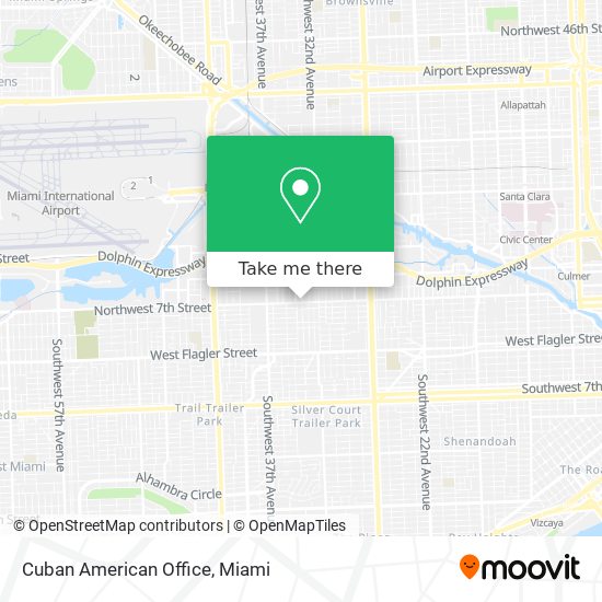 Mapa de Cuban American Office