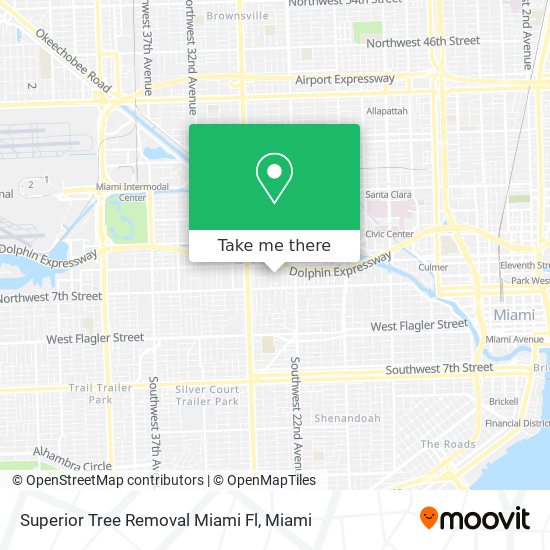 Mapa de Superior Tree Removal Miami Fl