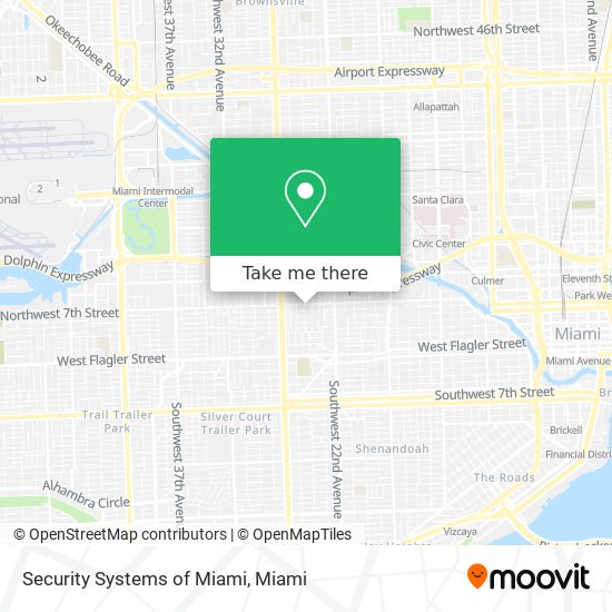 Mapa de Security Systems of Miami