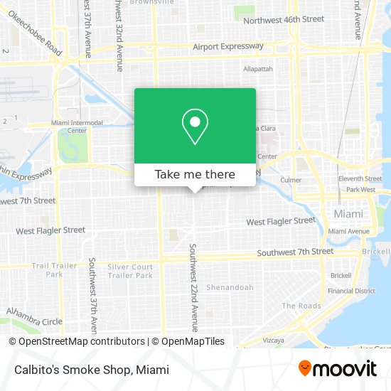 Calbito's Smoke Shop map
