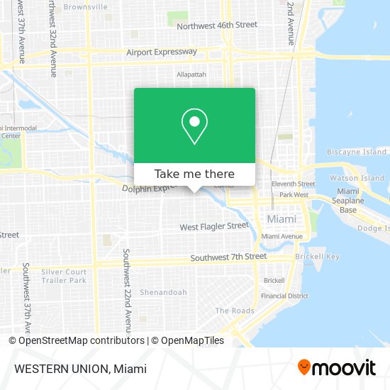 WESTERN UNION map