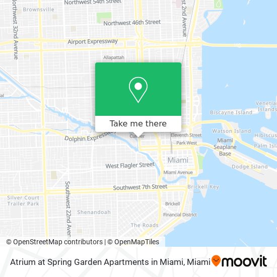 Mapa de Atrium at Spring Garden Apartments in Miami