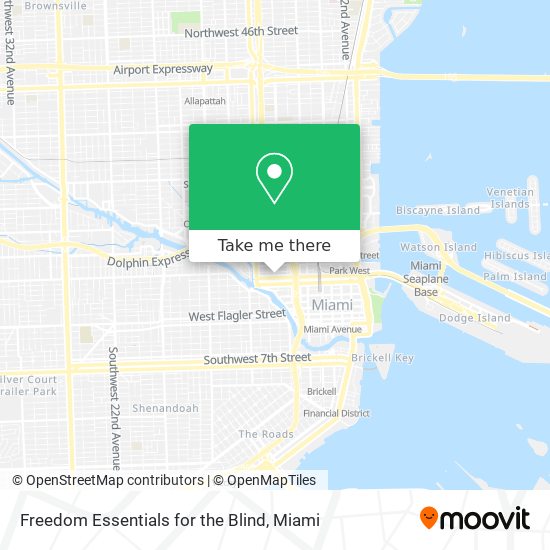 Mapa de Freedom Essentials for the Blind