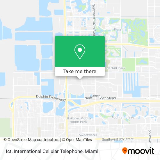 Ict, International Cellular Telephone map