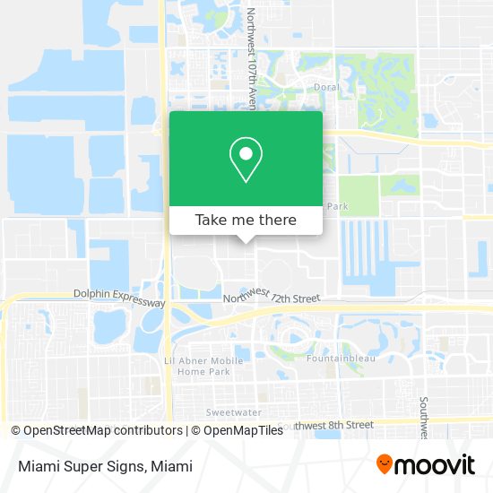 Miami Super Signs map