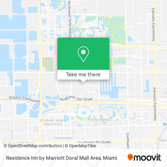 Residence Inn by Marriott Doral Mall Area map