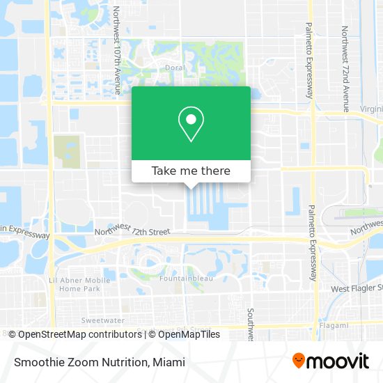 Smoothie Zoom Nutrition map