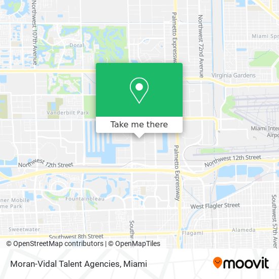 Mapa de Moran-Vidal Talent Agencies