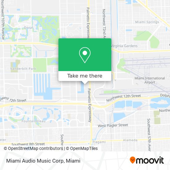 Miami Audio Music Corp map