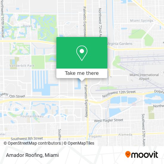 Mapa de Amador Roofing