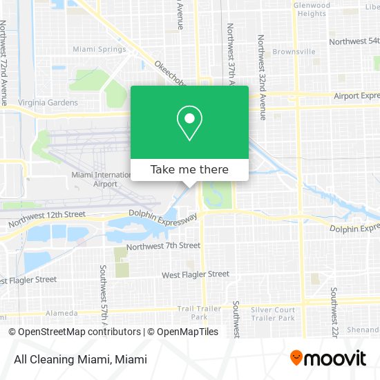 All Cleaning Miami map
