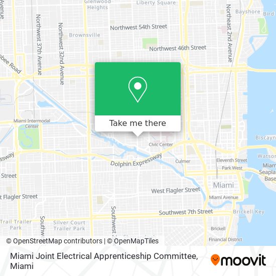 Mapa de Miami Joint Electrical Apprenticeship Committee