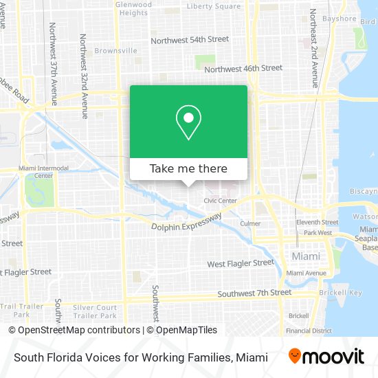 Mapa de South Florida Voices for Working Families