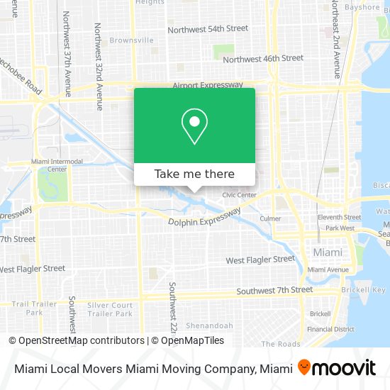 Miami Local Movers Miami Moving Company map