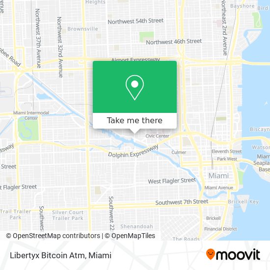 Mapa de Libertyx Bitcoin Atm