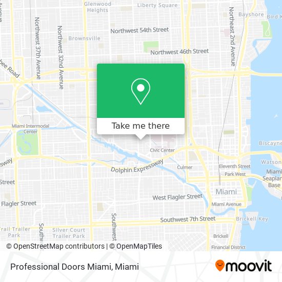 Professional Doors Miami map