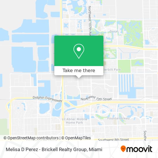 Mapa de Melisa D Perez - Brickell Realty Group