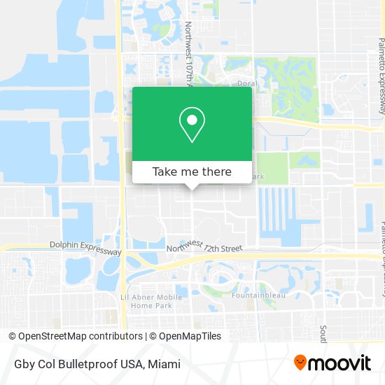 Mapa de Gby Col Bulletproof USA