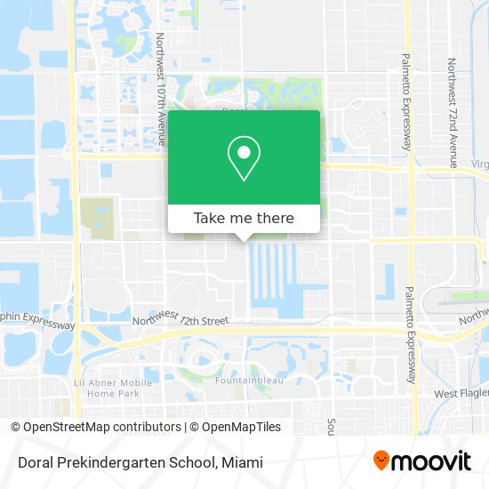 Mapa de Doral Prekindergarten School