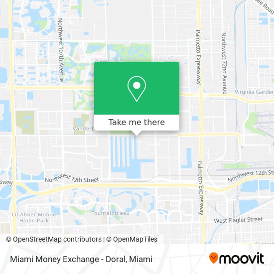 Mapa de Miami Money Exchange - Doral