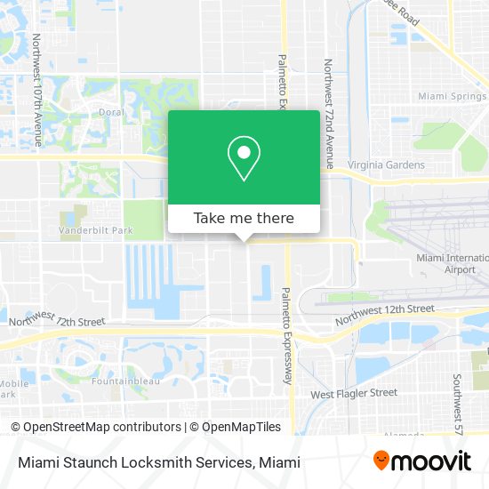 Mapa de Miami Staunch Locksmith Services