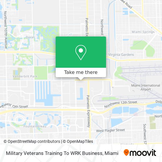 Military Veterans Training To WRK Business map