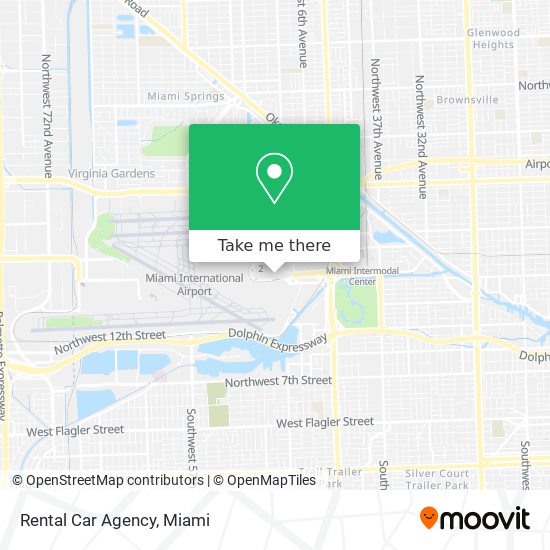 Rental Car Agency map