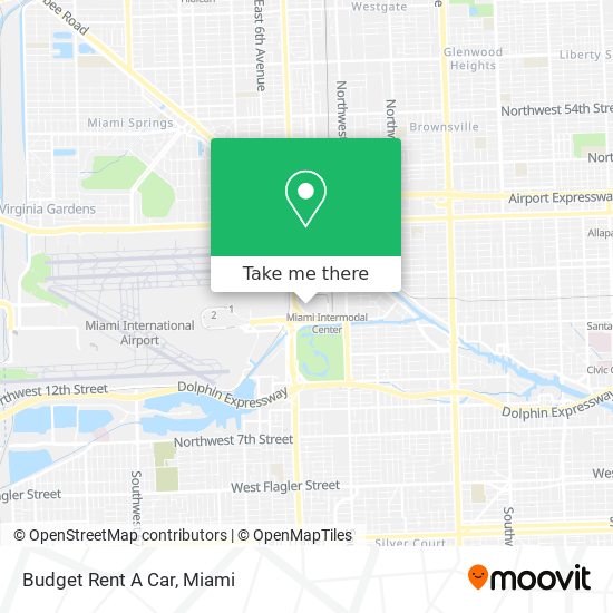 Budget Rent A Car map